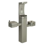 View Model 3612FR: ADA Outdoor Stainless Steel Freeze-Resistant Bottle Filler and Dual Fountain