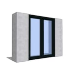 Premium Series ™ Door Revit Object: Multi-Slide Bi-Parting Pocket Door Single Track - Standard Sill