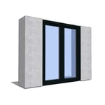 Premium Series ™ Door Revit Object: Multi-Slide Bi-Parting Pocket Door Single Track - T-Track Sill
