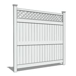 Newbury LX Vinyl Fencing With Accents