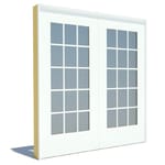 View Architect Series, Traditional, Clad, Wood, Commercial Double Door, Hinged, Active Unit