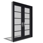 View Architect Series, Contemporary, In-Swing Door, Double, Active-Passive Units
