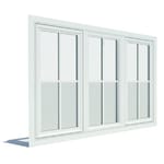 View 250 Series Casement Window, Vent Unit, Flush Flange, Triple
