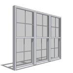 View 250 Series Single-Hung Window, Triple