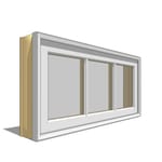 View Pella Reserve, Clad, Wood, In-Swing Window, Double, Transom