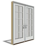 View Pella Reserve, Clad, Wood, Out-Swing Door, French-Double, Passive-Active Units