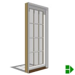 View Lifestyle Dual-Pane Series In-Swing Window, Single, Fixed Units