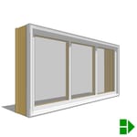 View Lifestyle Dual-Pane Series In-Swing Window, Single, Transom Units