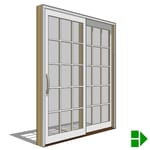 View Lifestyle Dual-Pane Series Sliding Door, 2 Panel