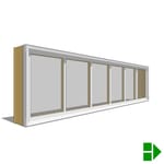 View Lifestyle Dual-Pane Series Sliding Window, Double, Transom Units
