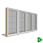 View Lifestyle Triple-Pane Series Casement Window, Multi-Wide