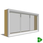 View Lifestyle Triple-Pane Series In-Swing Window, Single, Transom Units