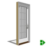 View Lifestyle Triple-Pane Series In-Swing Door, Single, Vent Units