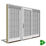 View Lifestyle Triple-Pane Series Sliding Door, 3 Panel