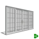 View 250 Series Sliding Patio Door, OXXO
