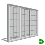 View 250 Series Sliding Patio Door, OXO