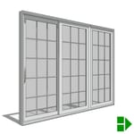 View 250 Series Sliding Patio Door, OOX-XOO