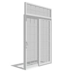 View Impervia Series Sliding Patio Door, Fixed Vent with Transom