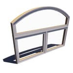 View Reserve Series Traditional, Awning Window, Vent Unit, Multi-Wide (2) with Archtop Transom
