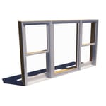 View Reserve Series Traditional, Single-Hung Window, Vent Unit with Fixed Centered Unit, Multi-Wide (3)