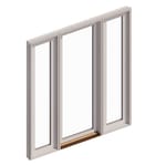 View 250 Series Hinged Door, Single Inswing, Sidelights