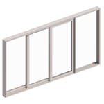 View 250 Series Premium Multi-Slide Pocket Door, Single Parting