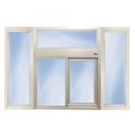 View Window With Transom & (2) Sidelights