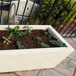 View Geo Box Rectangular Fire Bowl / Planter