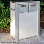 View Oahu Modern Commercial Recycling or Trash Receptacle
