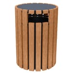 View DOGIPARK® 33 Gallon Poly Trash Receptacle with Lid ( 7722-BC )