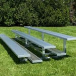 View Tip N Roll 3 Row Low Rise Standard Bleachers ( TR-0307.5ALRSTD )