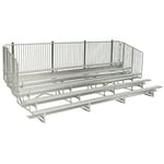 View 5 Row Standard Bleachers With Vertical Picket Guardrails ( NA-0515STD_VP )