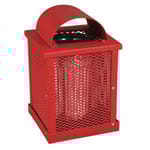 View  Square Receptacle - Expanded Steel