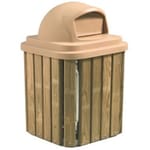 View TRQ Series - Trash and Recycling Square Receptacles