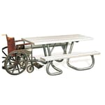 View WXT Series: Universal Access Table w/ Aluminum Top & Seats ( AI-1625 )