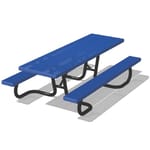 View WXT Series: Universal Access Table w/ H-Type Thermo-plastic Coated Perforated Steel Top & Seats ( AI-1633 )