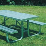 View XT Series: Extra Heavy Duty Portable Rectangular Tables w/ Aluminum Top & Seats ( AI-1474 )