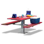 View PT Series: Pedestal Rectangular Table w/ Rectangular Plastic Plank ( AI-1714 )