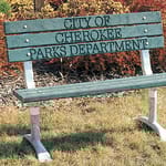 View PCXB Series: Portable or Surface Mount Bench w/ Recycled Plastic Back & Seat 