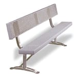 View PCXB Series: Portable or Surface Mount Bench w/ V-Type Thermo-Plastic Coated Expanded Steel Back & Seat 