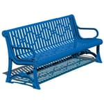 View Oak Knoll Series: Surface Mount Contour Bench w/ Steel Plate Seat