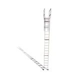 Exterior Roof Access Ladder: 564 Parapet Return with Crossover Platform