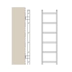 View Exterior Roof Access Ladder: 561E Elevator Pit Access