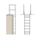 View Exterior Roof Access Ladder: 562 Roof Return