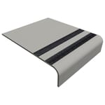 Rubber Treads: Abrasive Strip - Heavy-Duty Round Nose
