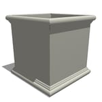 View Sienna Square Fiberglass Planter
