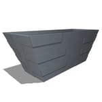 View Brockton Fiberglass Tapered Rectangular Planter