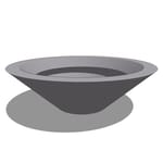 View Akio Fiberglass Low Bowl Planter
