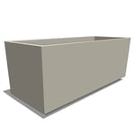 View Marek Fiberglass Tapered Rectangle Planter
