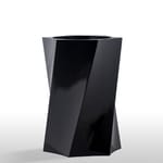 View Helix Fiberglass Tall Round Planter